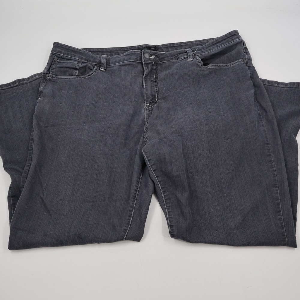 prAna Denim Jeans Women 22W Gray Regular Inseam Stretch Straight Leg Casual